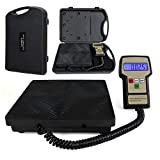 Smartxchoices Digital Electronic Refrigerant Charging Recovery Scale Meters 220 lbs for HVAC with Case (Weight Scale) (#1)