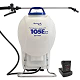 Sprayers Plus 105Ex Effortless Backpack Sprayer - 20V Lithium Long Battery Life with High Grade Seals & O-Ring, Brass Wand & Nozzle