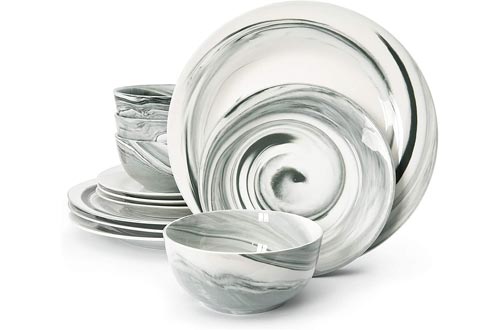 Divitis Home Fusion Porcelain Dinnerware Set 12 Piece