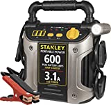 STANLEY J309 Portable Power Station Jump Starter: 600 Peak/300 Instant Amps, 3.1A USB Ports, Battery Clamps