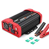 NDDI 1000W Car Power Inverter, DC 12V to 110V Car Inverter with Dual AC Outlets and Dual 3.1A Quick Charging USB Port Car Adapter
