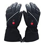 SAVIOR HEAT Heated Gloves for Men Women, Rechargeable Electric Heated Gloves, Heated Skiing Gloves and Snowboarding Gloves