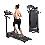 ZELUS Folding Treadmill for Home Gym, Portable Wheels, 750W Electric Foldable Running Cardio Machine with Cup Holder, Sports App Walking/Runners Exercise Equipment