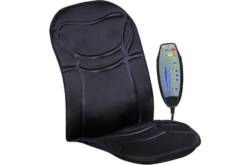 Relaxzen 6-Motor Massage Seat Cushion with Heat