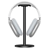 Full Aluminum Headphone Stand Headset Holder Gaming Headset Holder with Non-Slip Silicone Earphone Stand for All Headphone Sizes (Black)