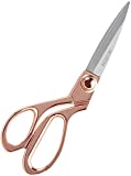 SIRMEDAL Professional Heavy Duty Tailor Scissors Leather Scissors 8' Rose Gold Stainless Steel Dressmaker Shears with Sharp Stainless Steel（Rose Gold）