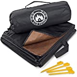 ECO FUTURE Picnic Blanket Waterproof - Large Weatherproof Quilt for Indoor and Outdoor - Outdoor Blanket, Picnic Mat, Beach Blanket, Picnic Blanket - 4 Tent Stakes and Portable Pouch