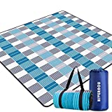 Hivernou Outdoor Picnic Blanket, Waterproof Extra Large Picnic Mat with 3 Layers Material, Portable Outdoor Blanket with Waterproof Backing for Camping Beach Park Family Concerts Firework
