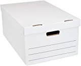 Amazon Basics Medium Duty Storage/Filing Boxes with Lift-Off Lid - Legal Size, 12-Pack