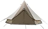 TETON Sports Sierra 12 Canvas Tent; Waterproof Bell Tent for Family Camping in All Seasons; 6-10 Person Tent