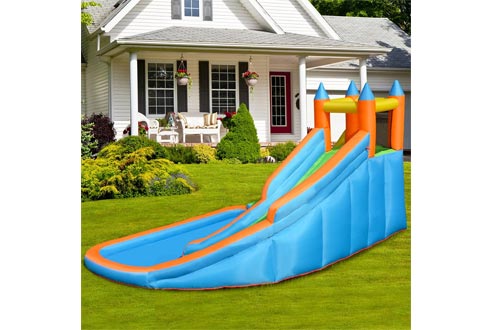 Costzon Inflatable Slide Bouncer