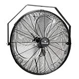 Tornado - 20 Inch High Velocity Industrial Wall Fan - 4750 CFM - 3 Speed - 6 FT Cord - Industrial, Commercial, Residential Use - UL Safety Listed