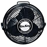 Air King 9312 Powder-Coated Steel Multi-Mount Wall Fan, Black