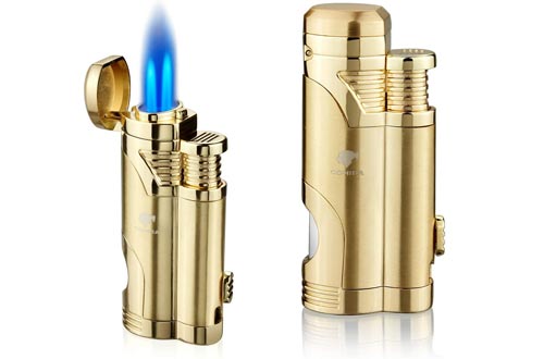 GUEVARA Windproof Cigar Refillable Torch Lighter