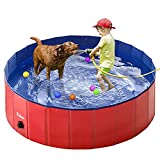 Fuloon PVC Pet Swimming Pool Portable Foldable Pool Dogs Cats Bathing Tub Bathtub Wash Tub Water Pond Pool Kiddie Pools for Kids in The Garden