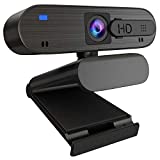 ANTZZON 1080P HD Auto Focus Webcam with Privacy Cover, Built-in Noise Reduction Microphone Streaming USB Camera for Zoom Meeting, Conferencing, Online Work&Course, Skype, and Microsoft Teams