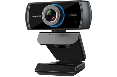  Unzano 1080P Webcam, HD Web Camera with Microphone