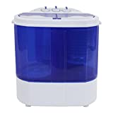 ROVSUN 10.4 LBS Portable Washing Machine with Twin Tub Electric Compact Mini Washer, Energy/Save Space, Laundry Spin Cycle w/Hose, Perfect for Home RV Camping Dorms College Room