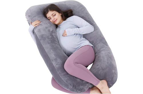 AS AWESLING Pregnancy Pillow, U Shaped Full Body Pillow, Nursing, Support 