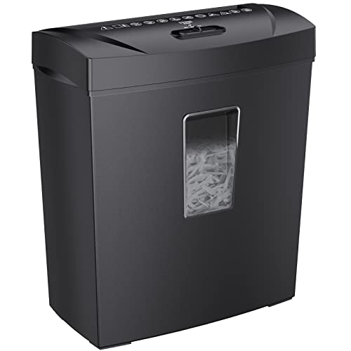 bonsaii Paper Shredder for Home Use, 12 Sheet Crosscut Shredder for Home Office with Jam Proof and Overheated Protection, Shreds Document/Credit Card/Staples/Clips, ETL Certification (C170-C)