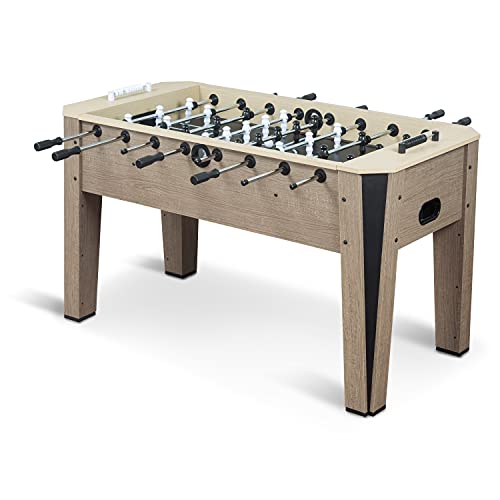 EastPoint Sports Ellington 60” Foosball Table Soccer Game with Steal Player Rods, Bead Style Scoring, and 4 Foosball Balls