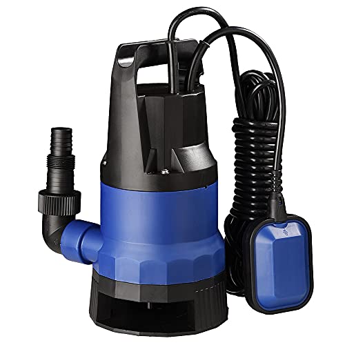 Yescom 1HP Submersible Water Pump 3434GPH 750W Clean/Dirty Water Pumps with Automatic Float Switch for Swimming Pool Garden Tub Pond Flood Drain