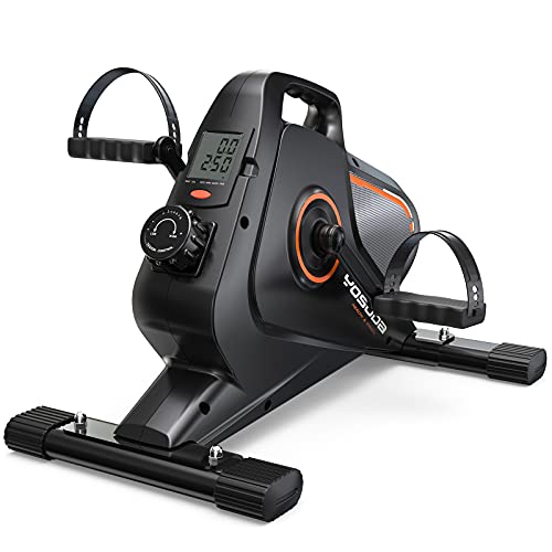 YOSUDA Under Desk Bike Pedal Exerciser - Magnetic Mini Exercise Bike for Arm /Leg Exercise & Physical Therapy, Desk Pedal Bike for Home/ Office Workout