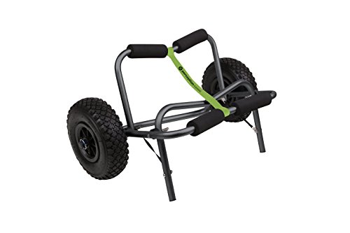 Perception Kayaks Large Kayak Cart with Foam Wheels - for use on sand/pavement, Black