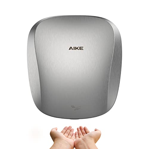 AIKE AK2903 Heavy Duty Commercial Hand Dryer with Hepa Filter Brushed Stainless Steel Finish UL Approved 120V 1400W