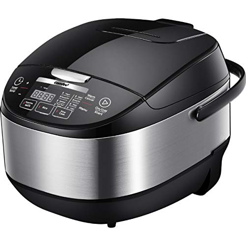 COMFEE' 5.2Qt Asian Style Programmable All-in-1 Multi Cooker, Rice Cooker, Slow Cooker, Steamer, Saute, Yogurt Maker, Stewpot with 24 Hours Delay Timer and Auto Keep Warm Functions