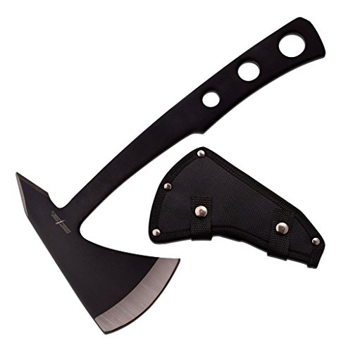 Perfect Point PP-107B PP-107S Throwing Axe, Black & Satin Blade, 9.5' Overall