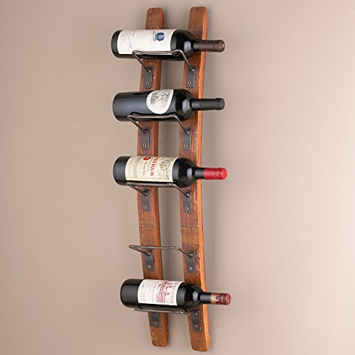Wine Enthusiast Barrel Stave Wall Wine Rack