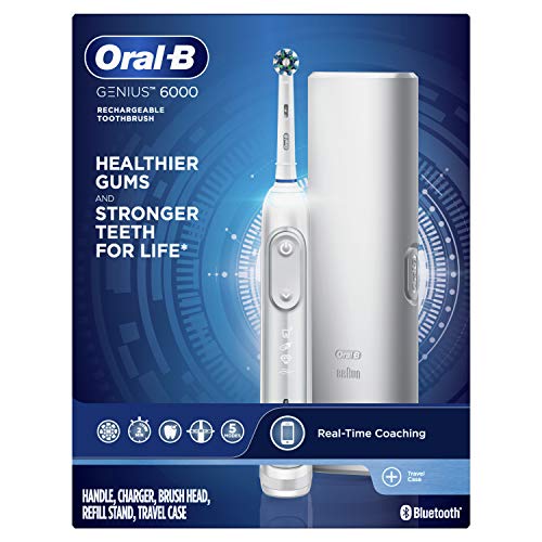 Oral-B Genius 6000 Electric Toothbrush, White (Packaging May Vary)