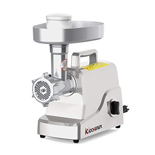 Kitchener Commercial Grade Electric Stainless Steel Meat Grinder (330-lbs Per Hour)