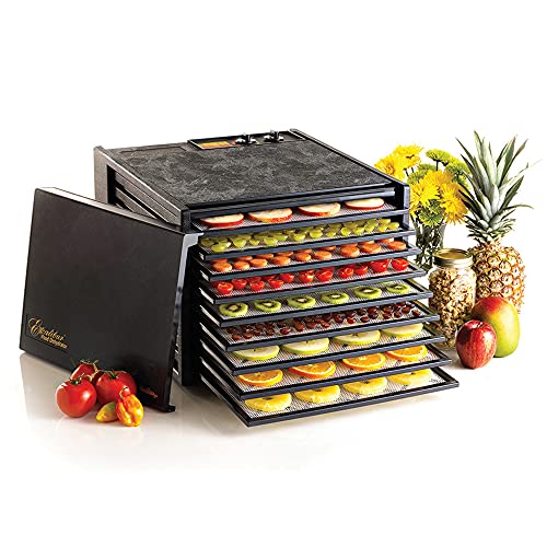 Excalibur Food Dehydrator 9-Tray Electric with 26-hour Timer, Automatic Shut Off and Temperature Settings for Faster and Efficient Drying, Black