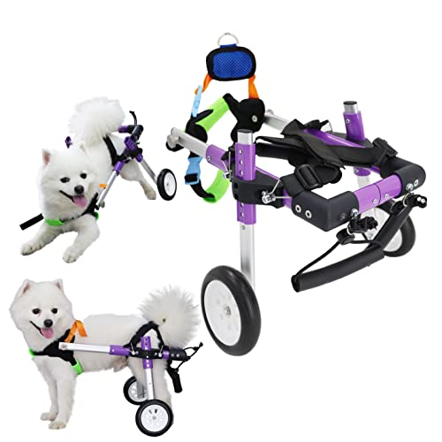 HobeyHove Adjustable Dog Wheelchair for Back Legs，Pet/Doggie Doggy Wheelchairs with Disabled Hind Legs Walking (XS-A)