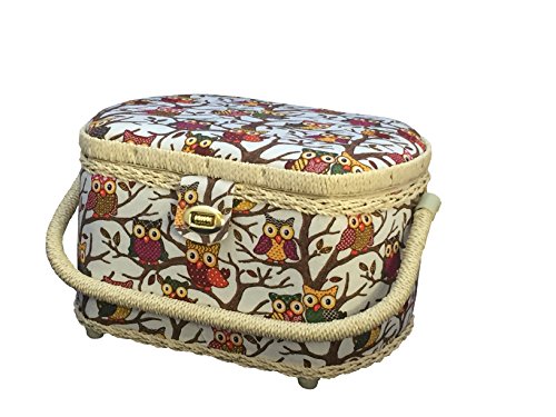 Michley Sewing Basket with 41-PC Sewing Kit
