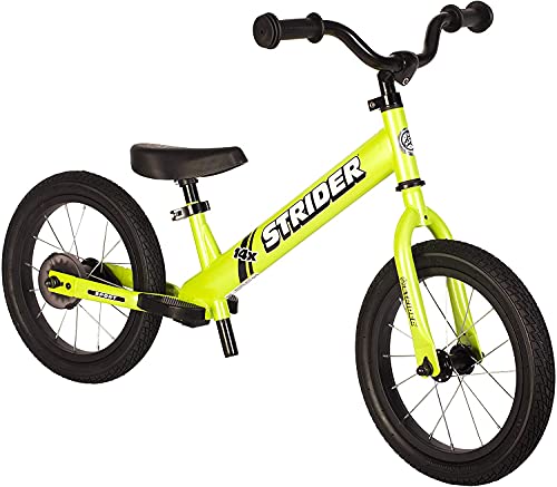 Strider - 14x Sport Balance Bike, Ages 3 to 7 Years, Fantastic Green - Pedal Conversion Kit Sold Separately