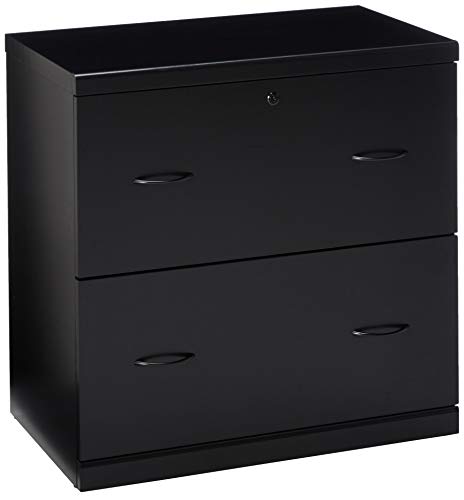 Z-Line Designs 2-Drawer Lateral File Cabinet, Black