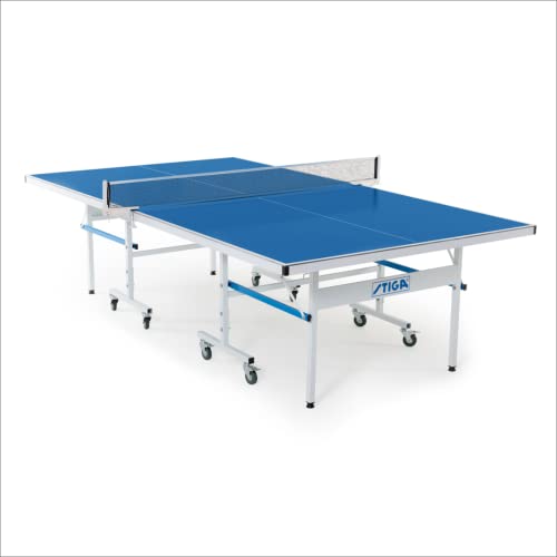 STIGA XTR Professional Table Tennis Tables – All Weather Aluminum Waterproof Indoor / Outdoor Design with Net & Post - 10 Minute Easy Assembly Ping-Pong Table with Compact Storage