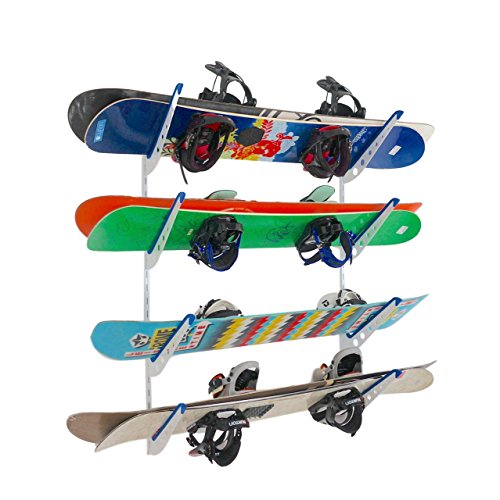 StoreYourBoard Snowboard Multi Wall Storage Rack, Home and Garage Mount