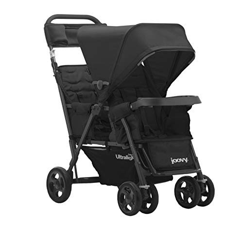 Joovy Caboose Too Ultralight Graphite Stroller, Stand on Tandem, Double Stroller, Black