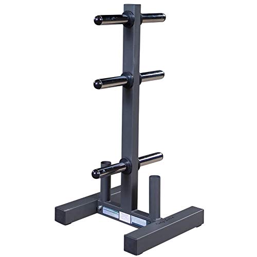 Body-Solid WT46 Olympic Weight Plate Tree and Bar Holder,Black