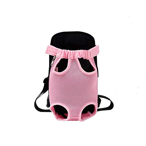 YINGJEE Dog Carrier Pink Legs Out Front Pet Carrier Backpack Comfortable Puppy Bag with Shoulder Strap and Sling for Travel Hiking Camping Outdoor