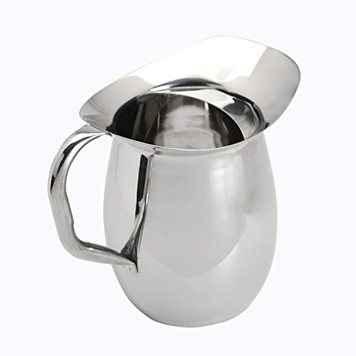 Update International (BP-3G) Stainless Steel Bell Pitcher with Ice Guard, 3 quart capacity, Stainless Steel