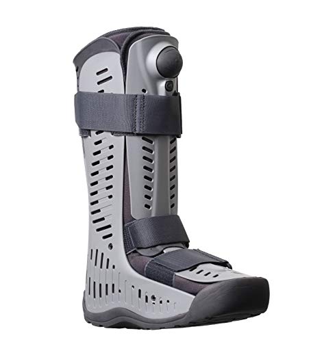 Ossur Rebound Air Walker Boot with Compression Adjustable Comfortable Straps & Air Pump Rocker Bottom | For Ankle Sprains, Stable Fractures, Tendon Sprains, & Post-Operative Rehab | (High Top, M)