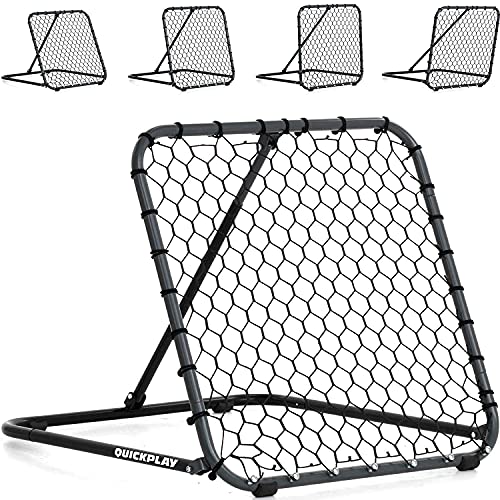 QUICKPLAY PRO Rebounder Adjustable Angle Multi-Sport Trainer | Soccer Rebounder or Baseball & Softball Pitch Back | Ideal for Team and Solo Training (3 x 3')