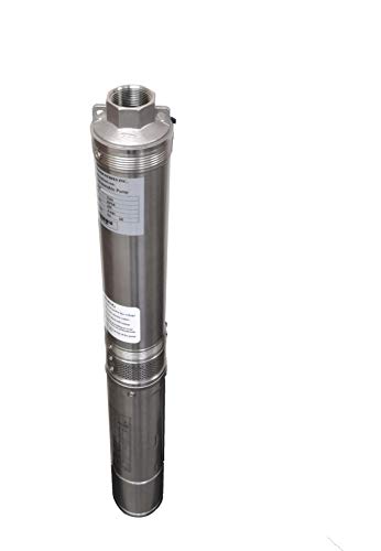 Hallmark Industries MA0419X-12A, Deep Well Submersible Pump, 2HP, 230V 60HZ, 33 Gpm, Stainless Steel, for 4' or bigger well