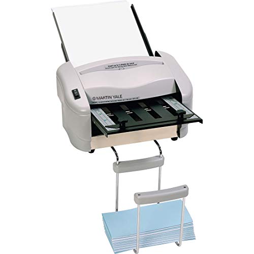 Martin Yale P7200 Premier Rapid Fold Automatic Desktop Letter/Paper Folder, Automatically Feeds and Folds 8 1/2' x 11' Paper and a Stack of Documents, Includes Stacking Tray
