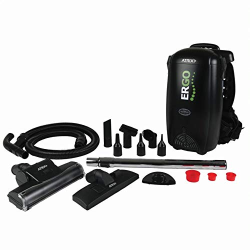 Atrix HEPA Backpack Vacuum, Standard Bundle, Black